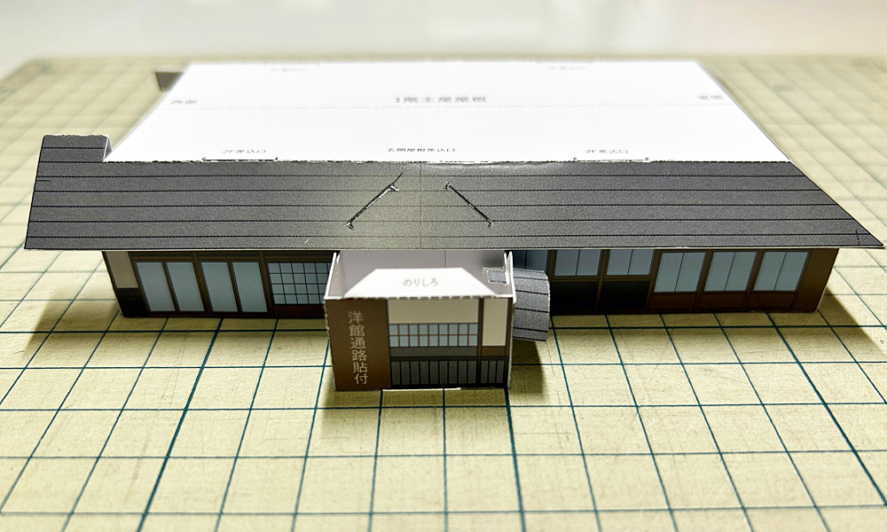 玄関パーツの接着